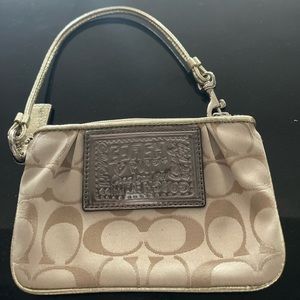 Poppy Pink Coach Wristlet